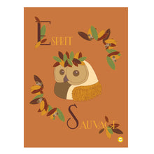 Charger l'image dans la galerie, AFFICHE - ESPRIT SAUVAGE - CHOUETTE