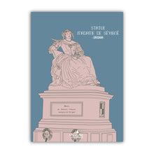 Charger l'image dans la galerie, Carte postale, Madame de Sévigné, Statue, Grignan : Bleu
