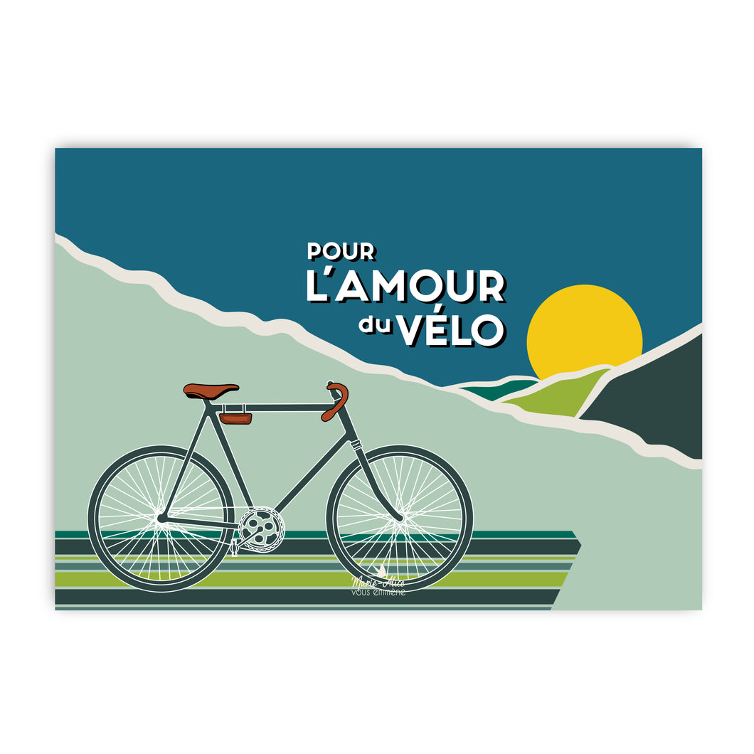 CARTE - POUR L'AMOUR DU VÉLO