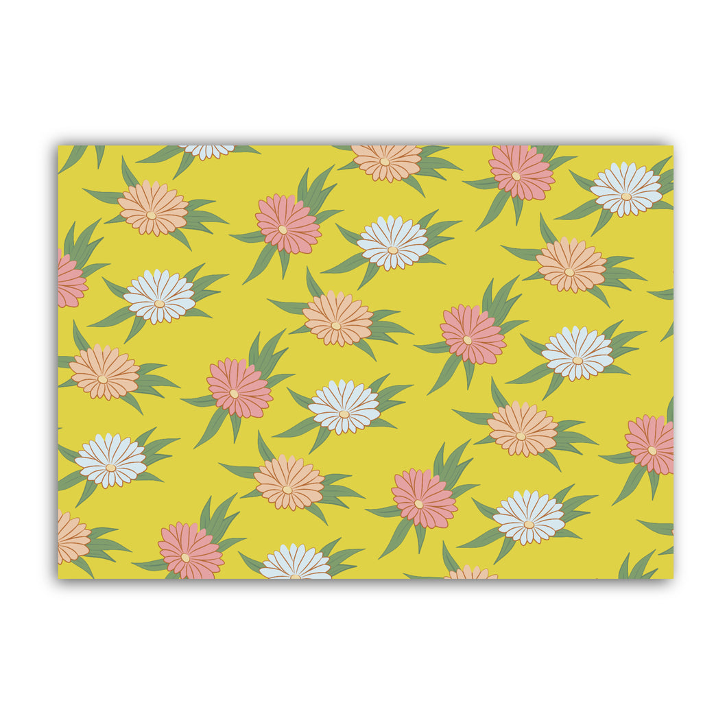 CARTE MARGUERITES JAUNE MARIE ALICE VOUS EMMENE 