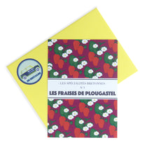 Charger l&#39;image dans la galerie, carte postale fraises par Marie-Alice vous emmène